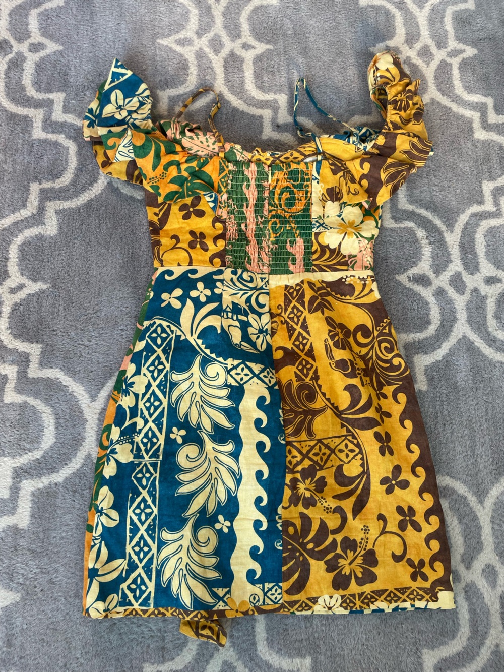 Alemais Floral Patchwork Ruffle Dress - Picture 3 of 9